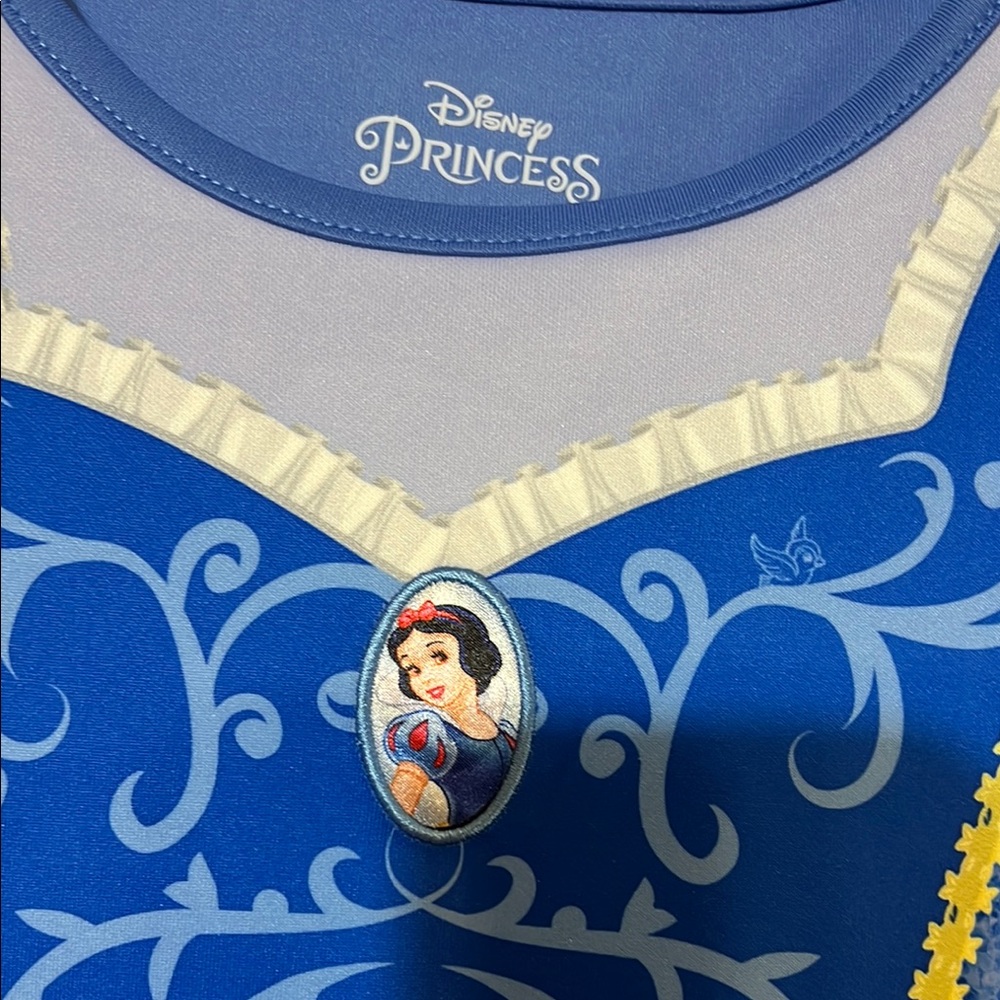 Disney Princess Snow White Blue and Yellow Girls dress Size Medium 7-8 - Picture 7 of 13